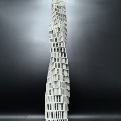 Moc The Cayan Tower (Infinity Tower) Dubai 1:800 Scale-marstoy
