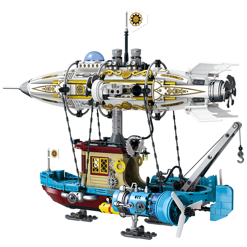 The Steampunk：Mechanical Airship-marstoy