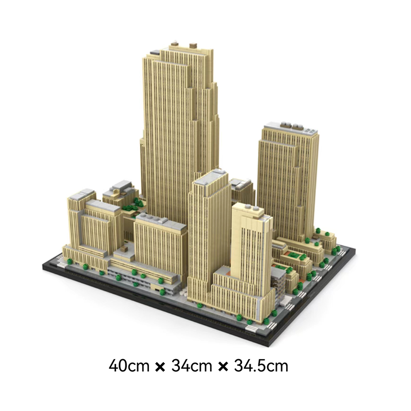 Moc The Rockefeller Center 1:800 Scale-marstoy