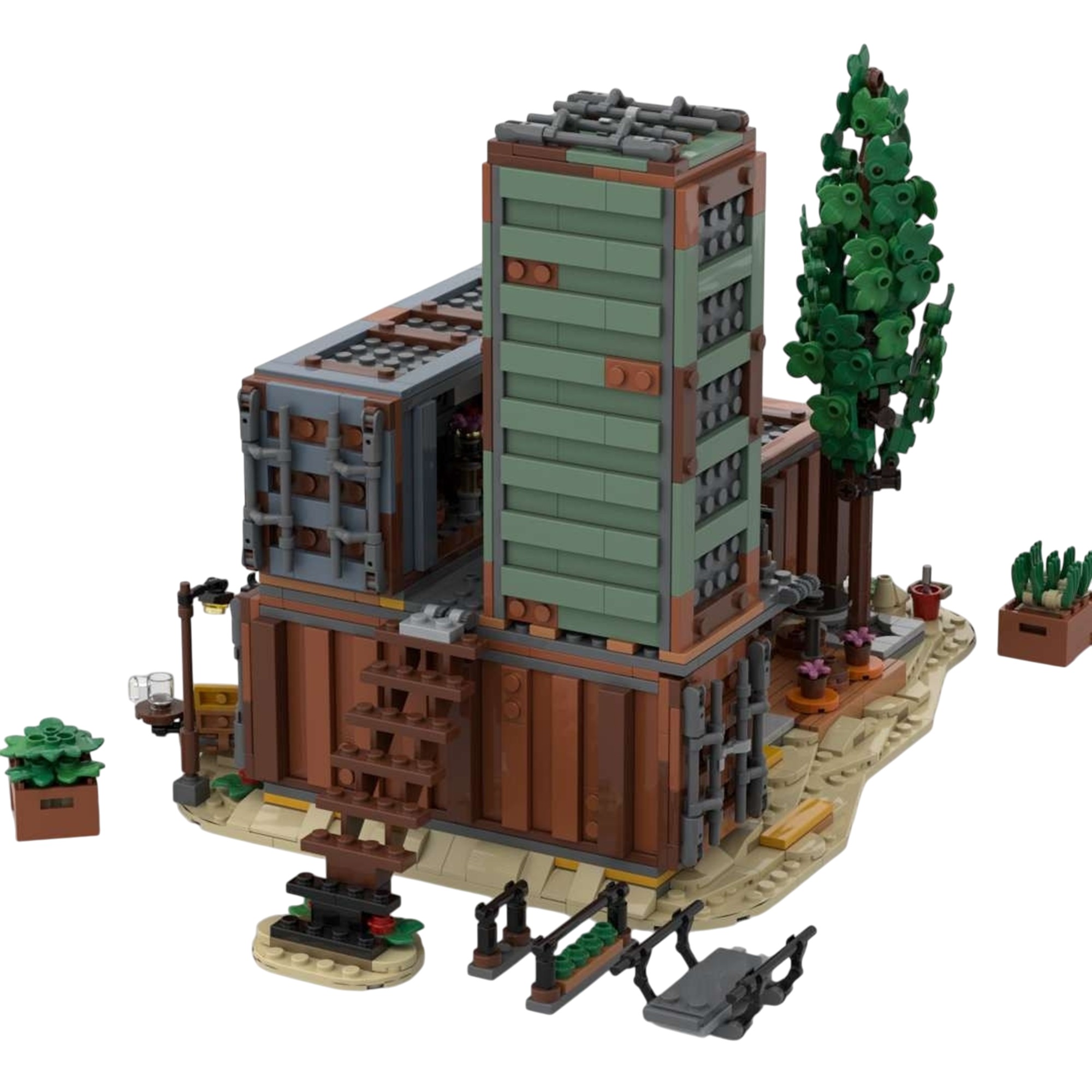 Moc The Cargo Crate Plaza