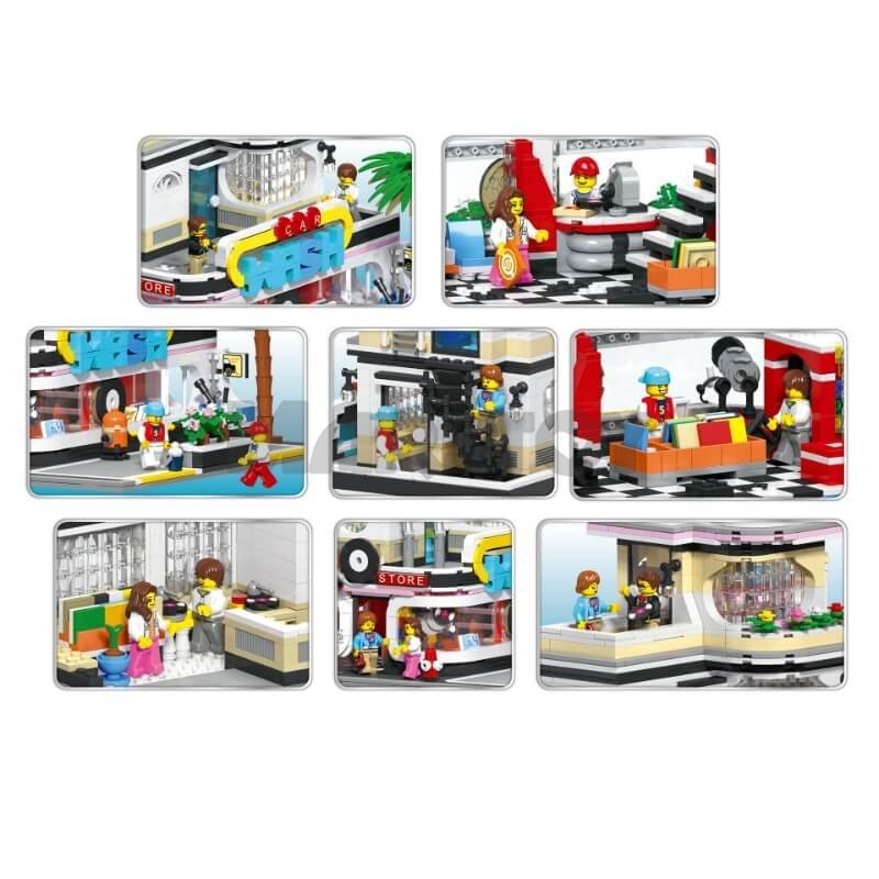 The Guitar House Music Concert Hall Car Wash Shop-marstoy