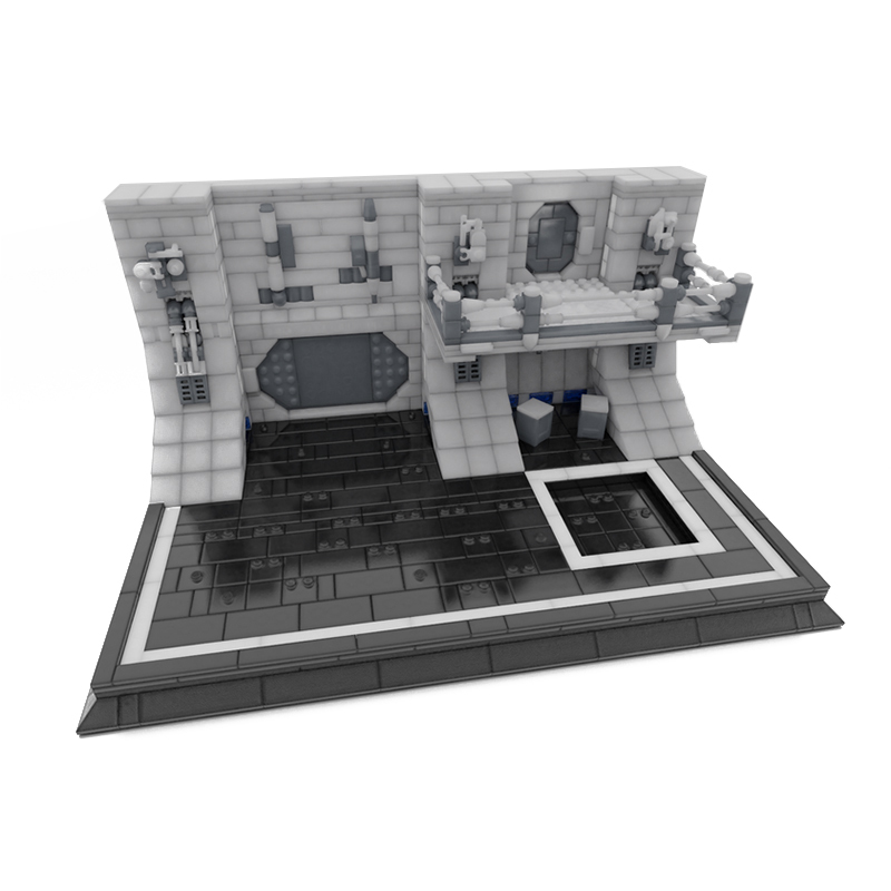Moc The Imperial Hangar Minifigures Display-marstoy