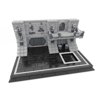 Moc The Imperial Hangar Minifigures Display-marstoy