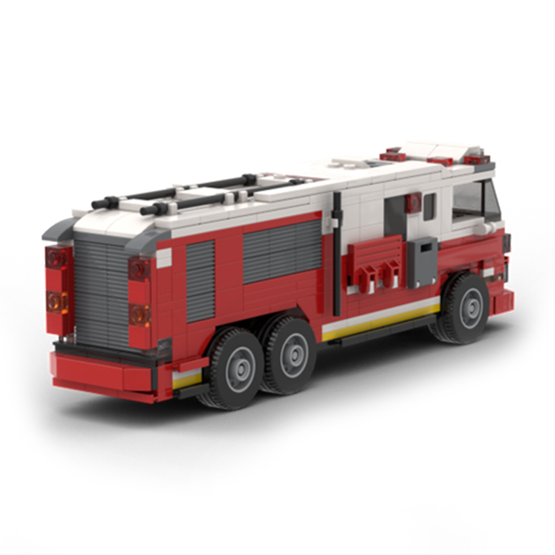 Moc The Firetruck Rescue Squad Style-marstoy