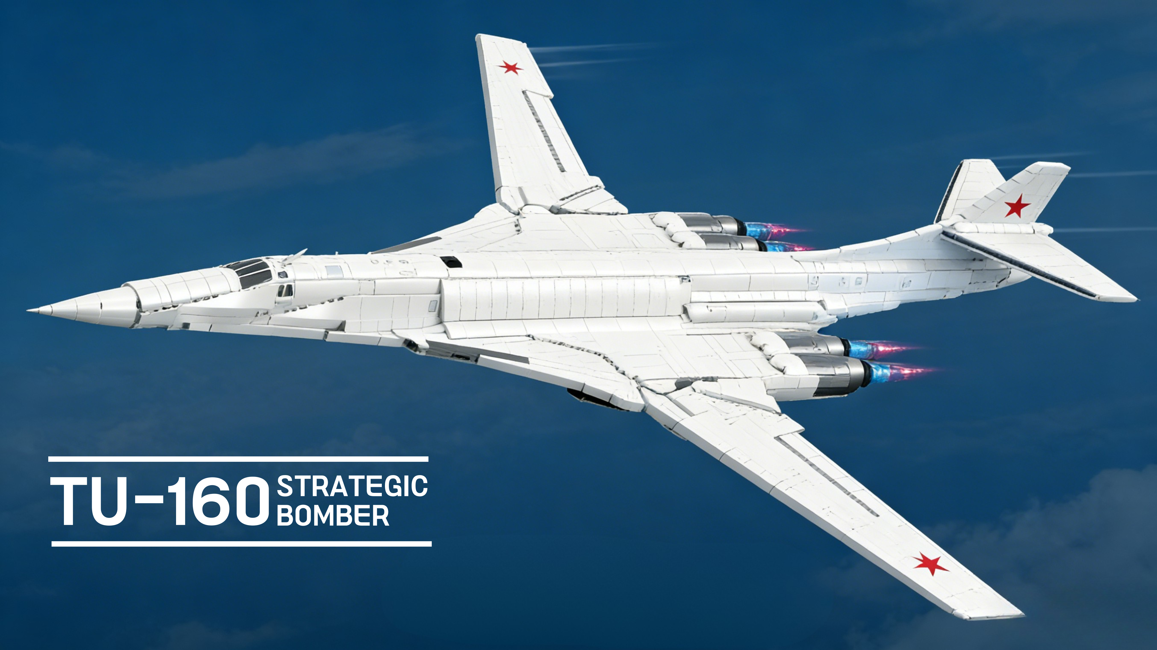 The JIESTAR TU-160 Bomber: Build Cold War Aviation’s ‘White Swan’-marstoy