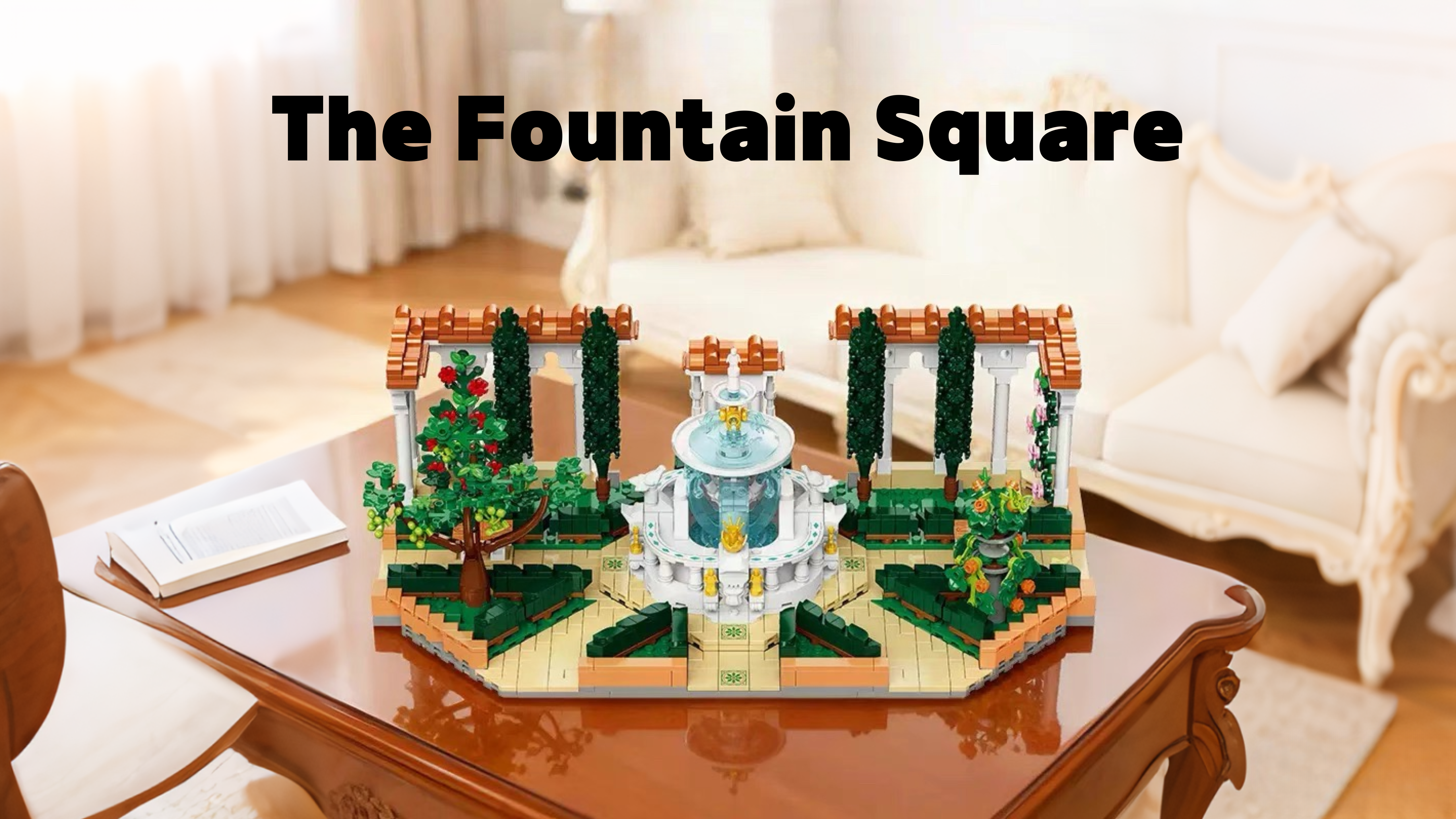 My Coffee Table Turned Into a Fountain Square (From a Pile of Bricks)-marstoy