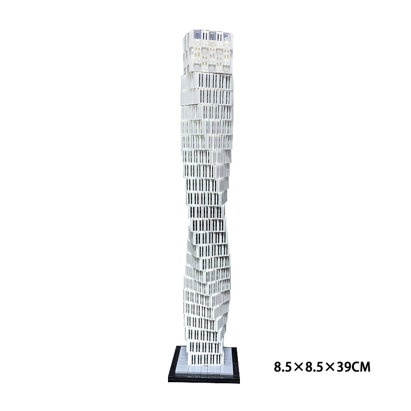 Moc The Cayan Tower (Infinity Tower) Dubai 1:800 Scale-marstoy