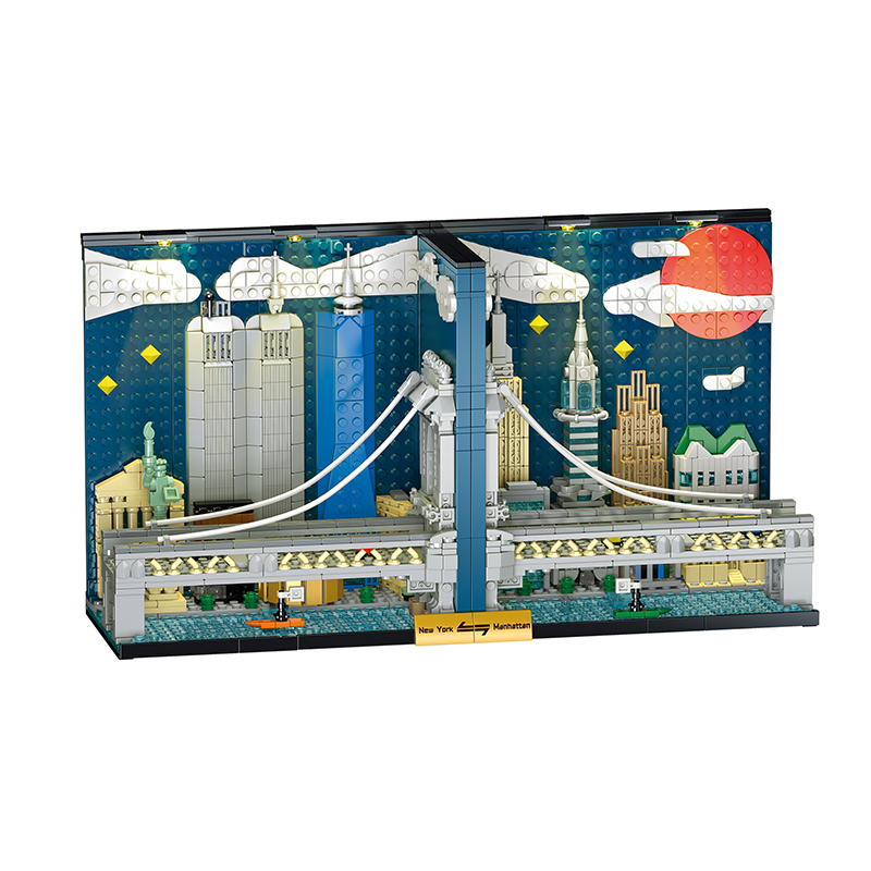 The Manhattan Skyline Bookends-marstoy