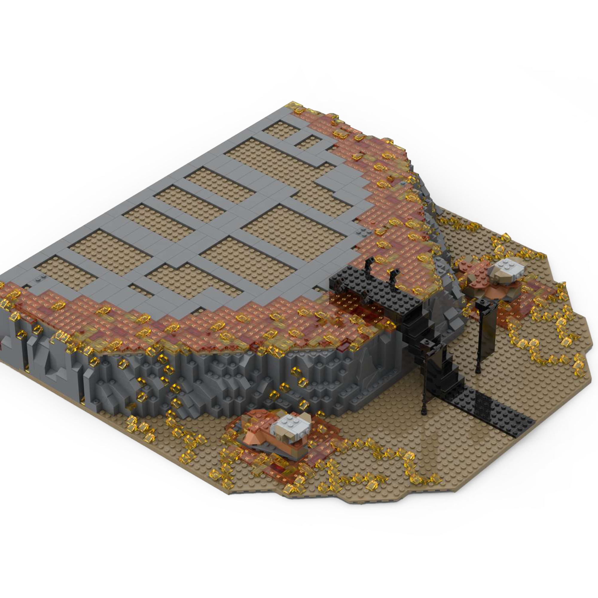 Moc The Base Extension for Barad-Dur (10333)