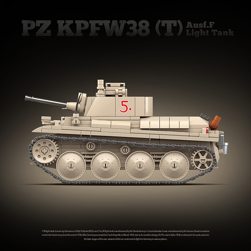 The PZ KPFW38(T) Ausf.F Light Tank-marstoy