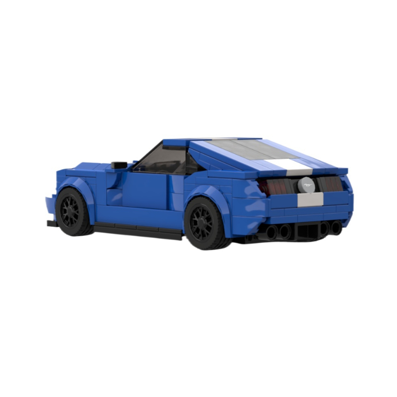 Moc The Ford Mustang - Blue-marstoy