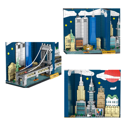 The Manhattan Skyline Bookends-marstoy
