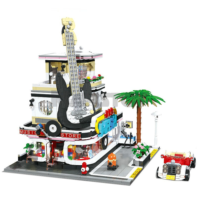 The Guitar House Music Concert Hall Car Wash Shop-marstoy