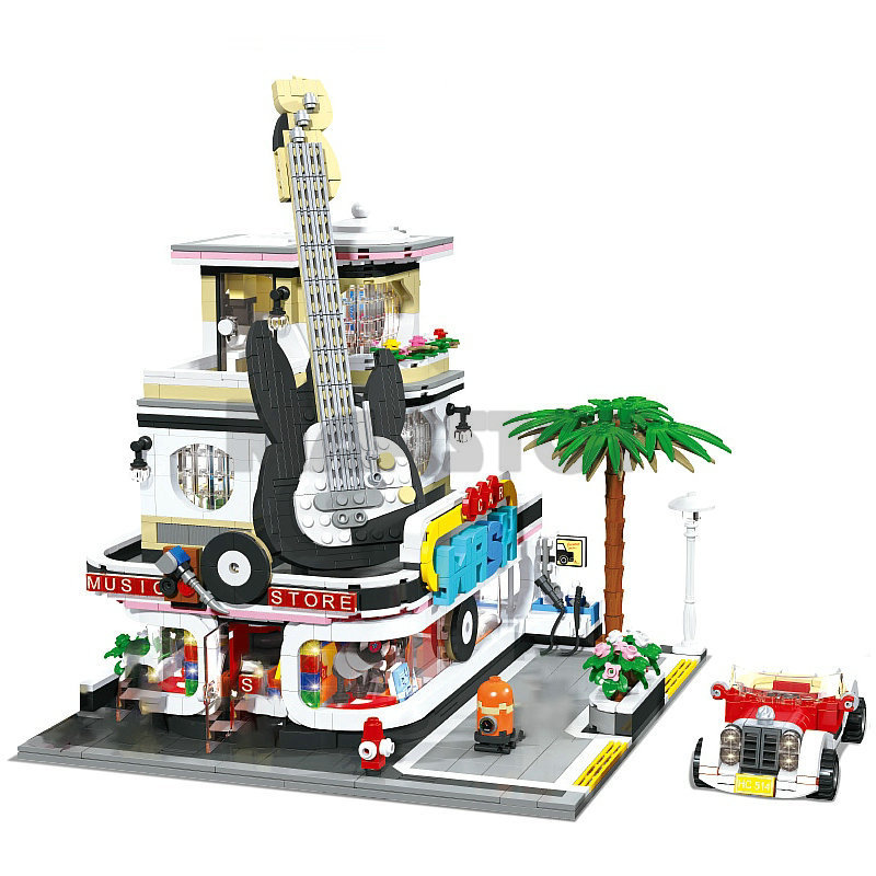 The Guitar House Music Concert Hall Car Wash Shop-marstoy