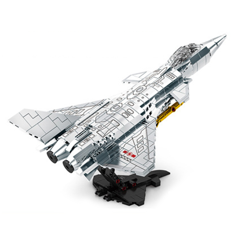 The J-20 Fighter Jet Silver Paint-marstoy