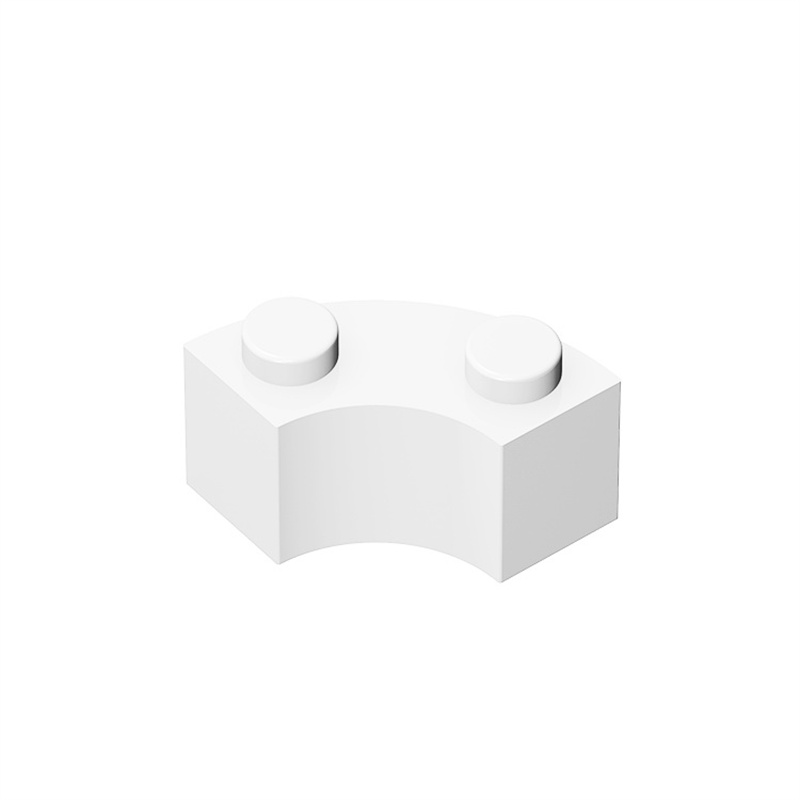 Brick Round Corner 2 x 2 Macaroni with Stud Notch-marstoy