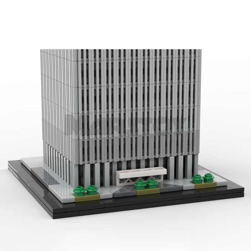 Moc The World Trade Center 1:800 Scale-marstoy