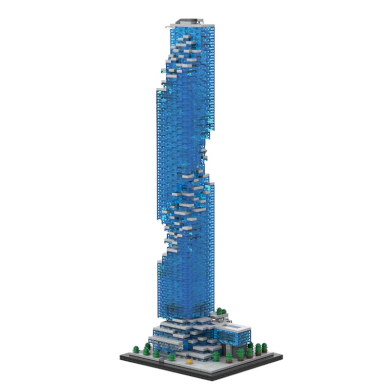 Moc The MahaNakhon 1:800 Scale Bangkok (King Power Maha Nakhon)-marstoy