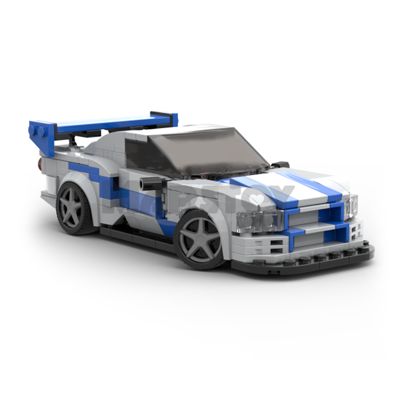 Moc The Brian's Nissan Skyline R34-marstoy