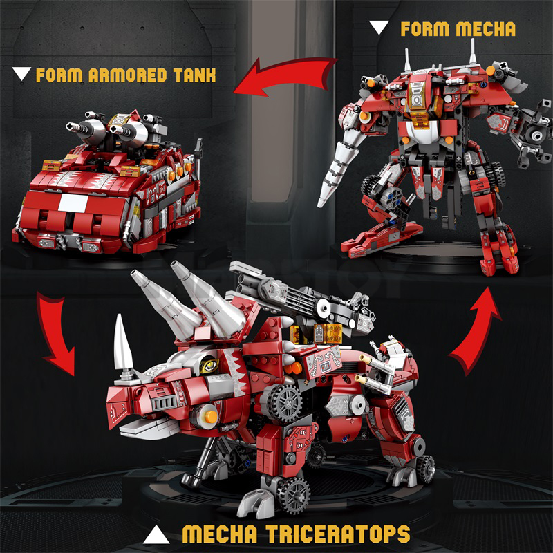 Mecha Dino：Mecha Triceratops-marstoy