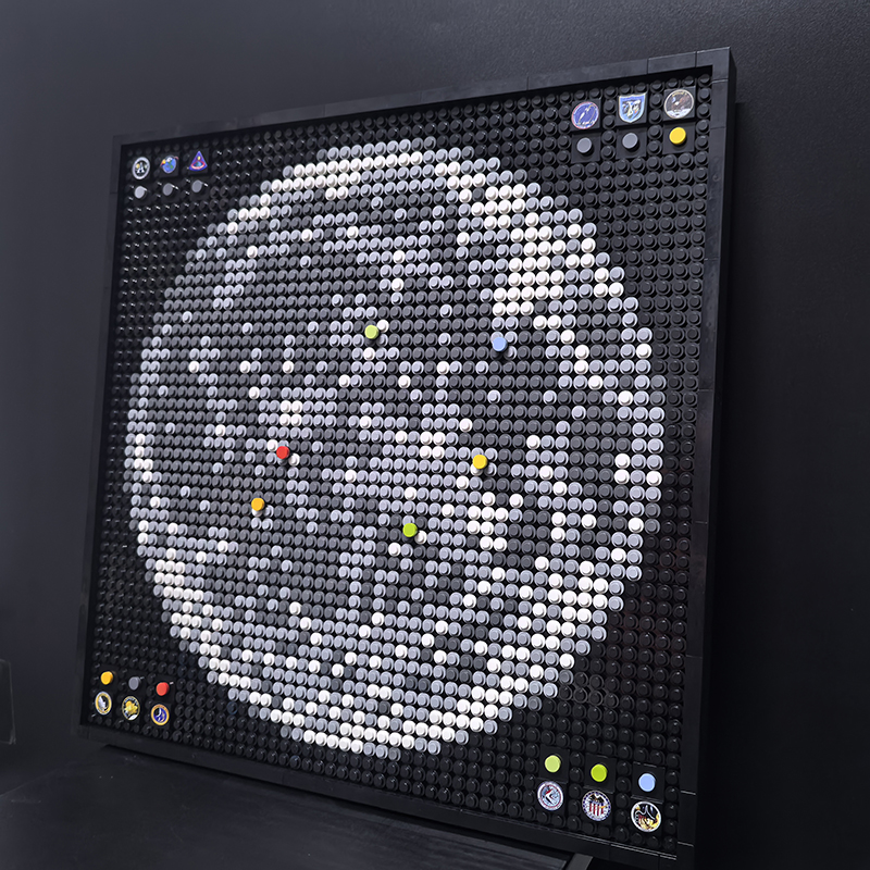 Moc The Apollo Program Moon Landing Sites – Mosaic-marstoy