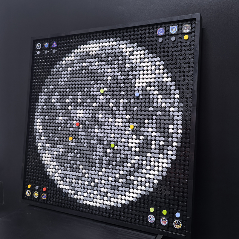 Moc The Apollo Program Moon Landing Sites – Mosaic-marstoy