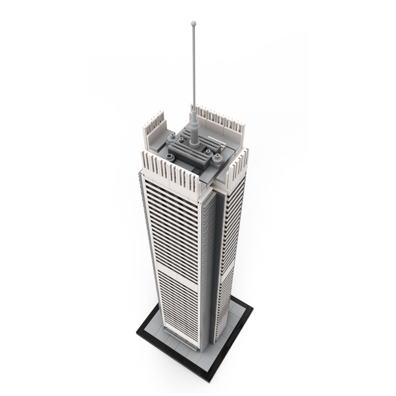 Moc The New York Times Building / Tower 1:800 Scale-marstoy