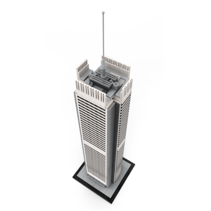 Moc The New York Times Building / Tower 1:800 Scale-marstoy
