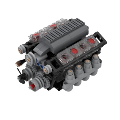 Moc The V8 engine-marstoy