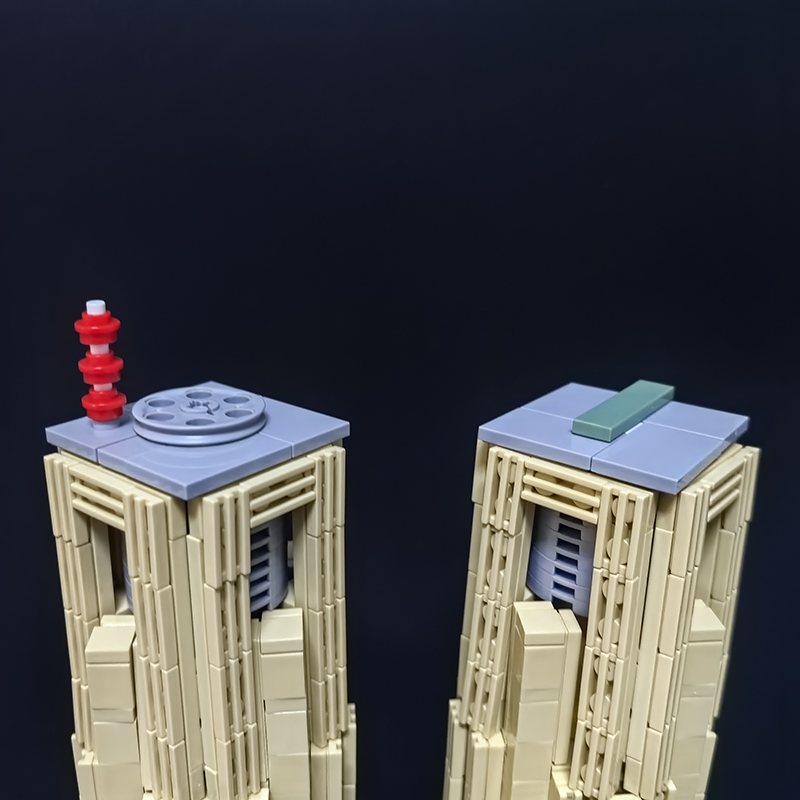 Moc The Tokyo Metropolitan Government Building 1:800 Scale (Tochō)-marstoy