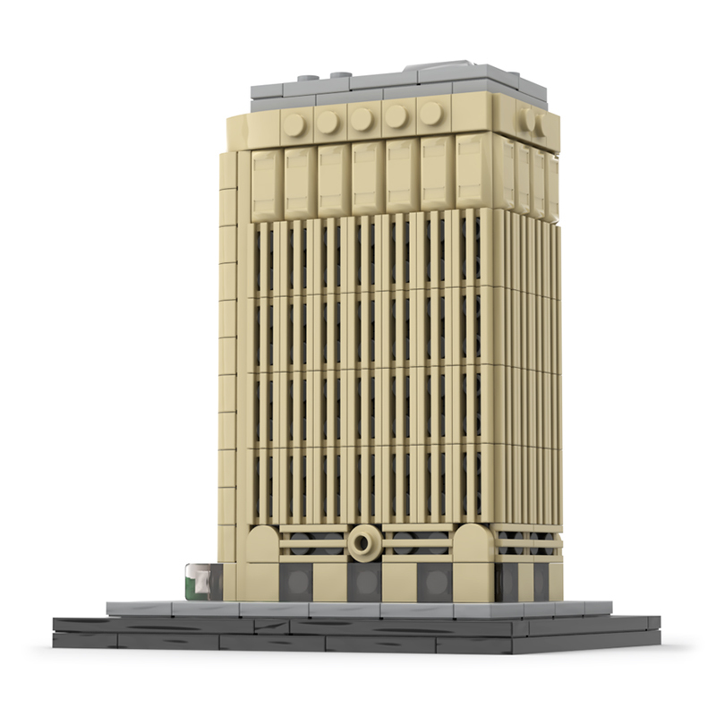 Moc The Flatiron Building 1:800 Scale-marstoy