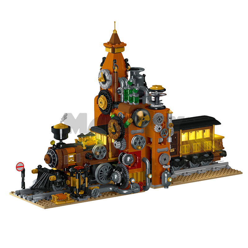 The Steampunk Train Bookend-marstoy