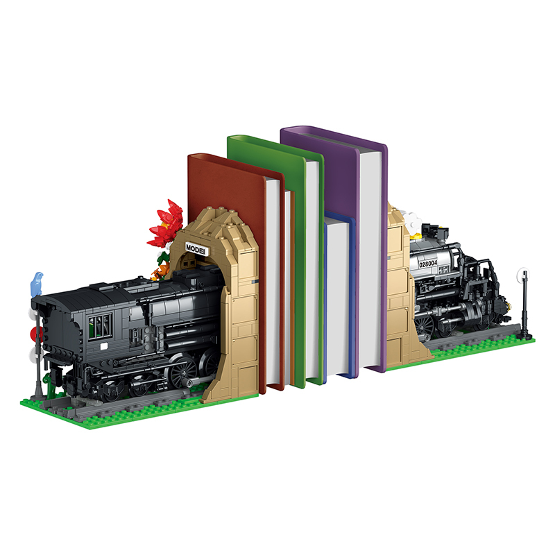 The Steam Locomotive Bookends-marstoy