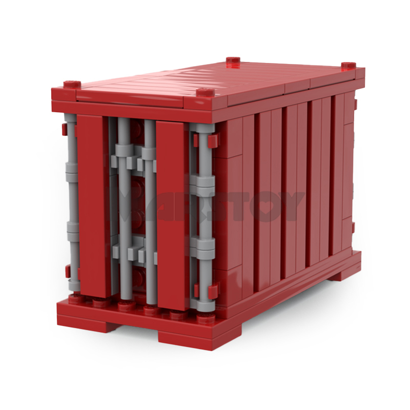 Moc The TTX Well Cars + Containers-marstoy