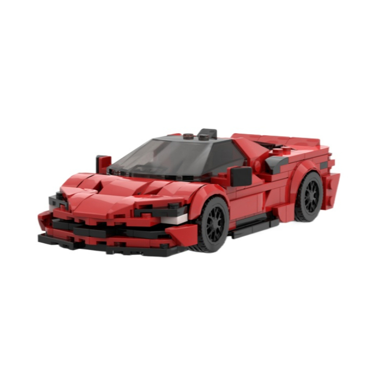 Moc The Ferrari SF90 - Red-marstoy
