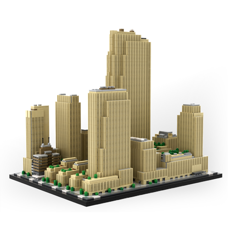 Moc The Rockefeller Center 1:800 Scale-marstoy