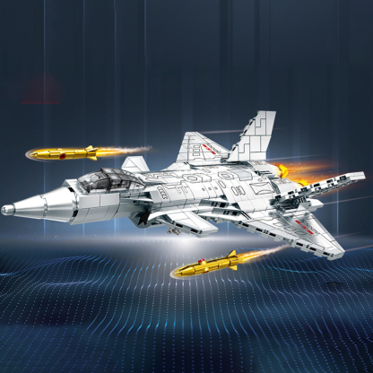 The J-20 Fighter Jet Silver Paint-marstoy