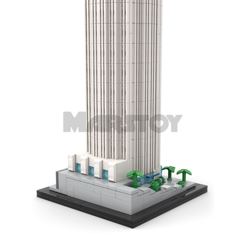 Moc The U.S. Bank Tower 1:800 Scale-marstoy