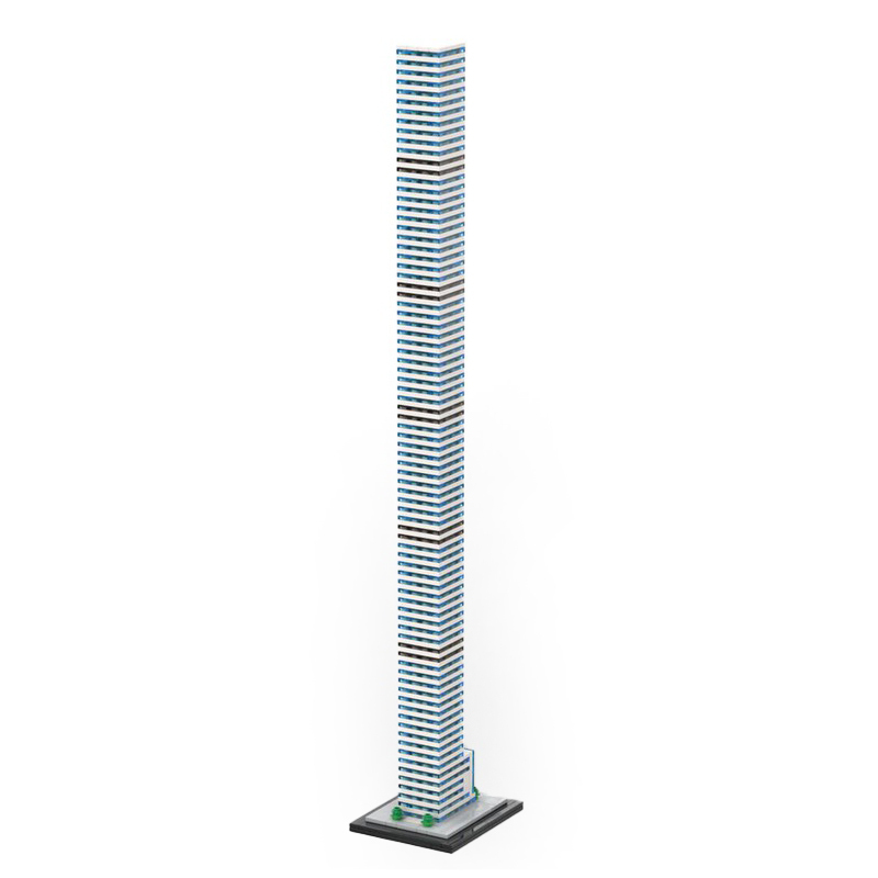 Moc The 432 Park Avenue 1:800 Scale-marstoy
