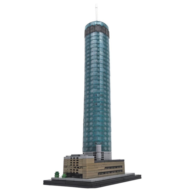 Moc The Westin Peachtree Plaza 1:800 Scale-marstoy