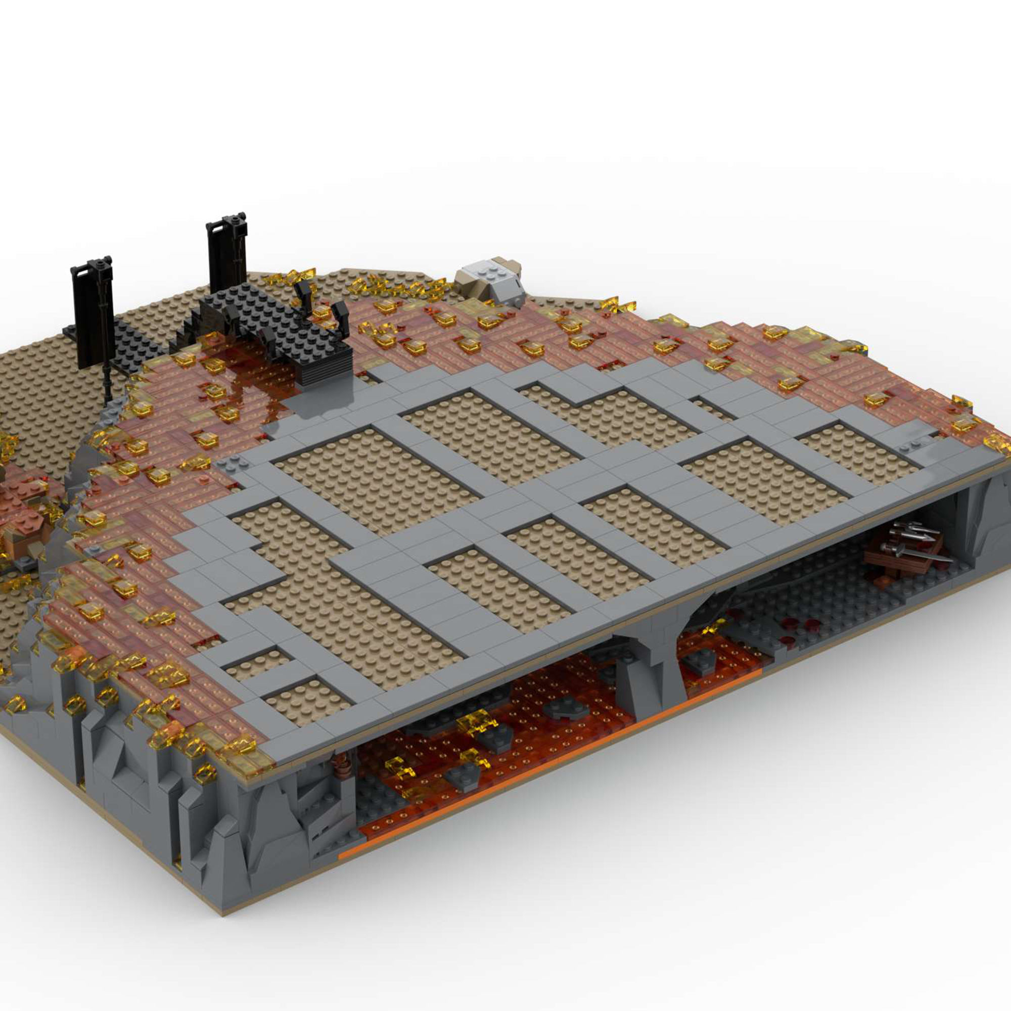 Moc The Base Extension for Barad-Dur (10333)