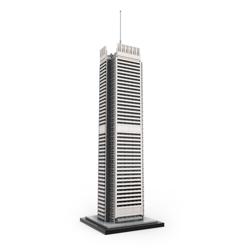 Moc The New York Times Building / Tower 1:800 Scale-marstoy