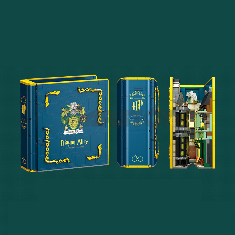 The Wizard World Monment The Wand Shop & Wizard Books-marstoy