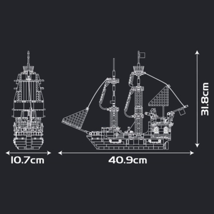 The Black Pearl Pirate Ship-marstoy