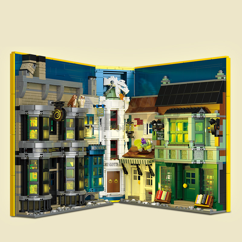 The Wizard World Monment The Wand Shop & Wizard Books-marstoy