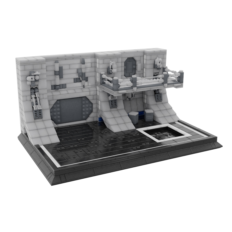 Moc The Imperial Hangar Minifigures Display-marstoy