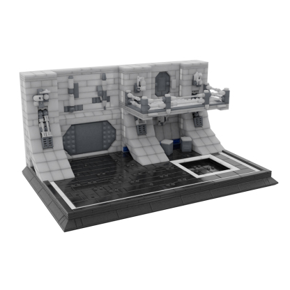 Moc The Imperial Hangar Minifigures Display-marstoy
