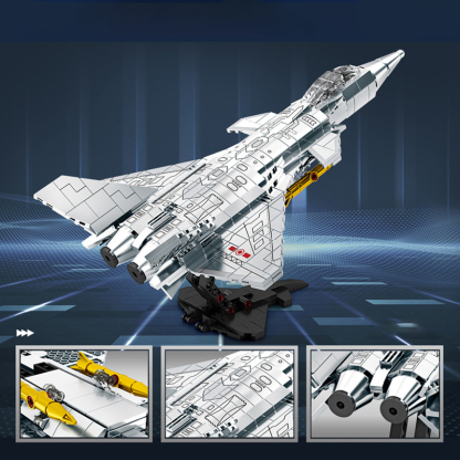 The J-20 Fighter Jet Silver Paint-marstoy