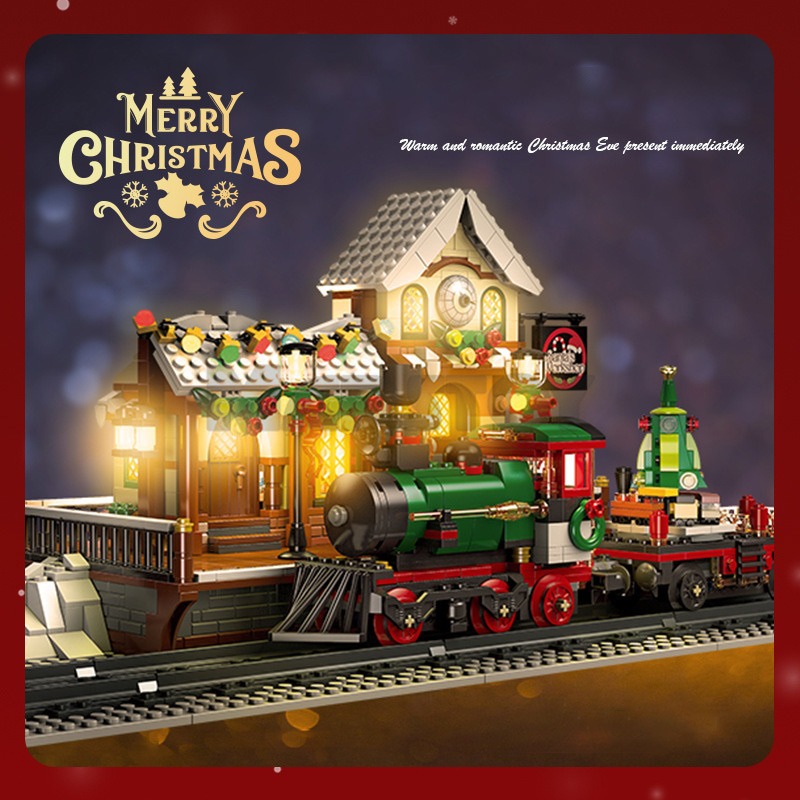 The Railway Station At Christmas-marstoy