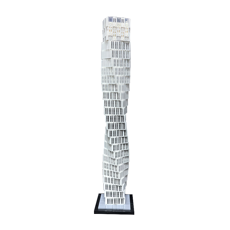 Moc The Cayan Tower (Infinity Tower) Dubai 1:800 Scale-marstoy